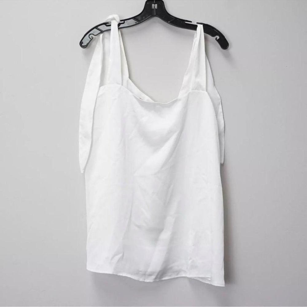 Show Me Your Mumu Best Day Ever White Tie Shoulder Tank Top XL New
